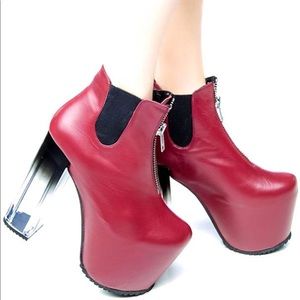 Unif DAS BOOTS Clear Platforms Shoes Dolls Kill 9